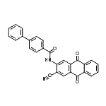 CAS 登录号:93940-14-8, N-(3-氰基-9,10-二氧代-9,10-二氢-2-蒽基)-4-联苯甲酰胺