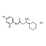 CAS#: 93940-33-1, N-(2,4-Dichlorophenyl)-3-(1-piperidinyl)butanamide hydrochloride (1:1)
