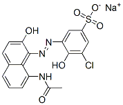 CAS#: 93940-51-3, Sodium 3-[(8-Acetamido-2-Hydroxy-1-Naphthyl)Azo]-5-Chloro-4-Hydroxybenzenesulphonate