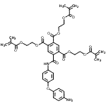 CAS#: 93951-26-9, Tris[2-(methacryloyloxy)ethyl] 5-{[4-(4-aminophenoxy)phenyl]carbamoyl}-1,2,4-benzenetricarboxylate