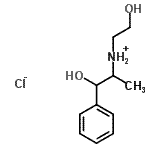 CAS#: 93963-28-1, 1-Hydroxy-N-(2-hydroxyethyl)-1-phenyl-2-propanaminium chloride