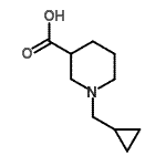 CAS 登录号：939757-45-6， 1-(环丙基甲基)-3-哌啶羧酸