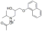 CAS 登录号：93982-03-7， [2-羟基-3-(萘基氧基)丙基]异丙基铵醋酸盐