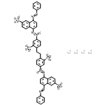 CAS 登录号：93982-66-2， 四钠5,5'-[乙烯二[(3-磺酸基-4,1-亚苯基)-酮n-氧偶氮基]]二[8-(苯基偶氮)萘-2-磺酸酯]