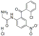 CAS 登录号：94006-04-9， 2-氨基-N-[2-(2-氯苯甲酰基)-4-硝基苯基]乙酰胺单盐酸盐