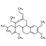 CAS#: 94006-08-3, Dimethyl {[1-(2-ethoxy-2-oxoethyl)-6,7-dimethoxy-3,4-dihydro-2(1H)-isoquinolinyl]methyl}(isobutyl)malonate
