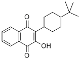 CAS 登录号：94015-46-0， 3-(4-叔丁基环己基)-4-羟基-1,2-萘醌