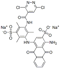 CAS#: 94021-06-4, Disodium 1-Amino-4-[3-[[(3,6-Dichloropyridazin-4-Yl)Carbonyl]Amino]-2,4,6-Trimethyl-5-Sulphonatoanilino]-9,10-Dihydro-9,10-Dioxoanthracene-2-Sulphonate