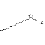 CAS#: 94023-48-0, 2-(8,11,14-Heptadecatrien-1-yl)-1-(2-hydroxyethyl)-4,5-dihydro-1H-imidazol-1-ium acetate