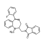 CAS#: 94030-96-3, 2-{[5-(2-Fluorophenyl)-1-methyl-2,3-dihydro-1H-1,4-benzodiazepin-2-yl]methyl}-1H-isoindole-1,3(2H)-dione