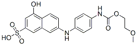 CAS 登录号：94086-83-6， 4-羟基-7-[[4-[[(2-甲氧基乙氧基)羰基]氨基]苯基]氨基]-2-萘磺酸