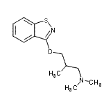 CAS#: 94087-29-3, 3-(1,2-Benzothiazol-3-yloxy)-N,N,2-trimethyl-1-propanamine