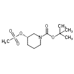 CAS#: 940890-90-4, 2-Methyl-2-propanyl (3S)-3-[(methylsulfonyl)oxy]-1-piperidinecarboxylate