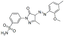 CAS#: 94108-81-3, 3-[4,5-Dihydro-4-[(2-Methoxy-P-Tolyl)Azo]-3-Methyl-5-Oxo-1H-Pyrazol-1-Yl]Benzenesulphonamide