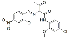 CAS 登录号：94109-26-9， N-(4-氯-2-甲氧基苯基)-2-[(2-甲氧基-4-硝基苯基)偶氮]-3-氧代丁酰胺