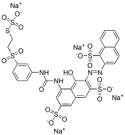 CAS#: 94109-43-0, Tetrasodium 4-Hydroxy-3-[(1-Sulphonato-2-Naphthyl)Azo]-5-[[[[3-[[2-(Sulphonatothio)Ethyl]Sulphonyl]Phenyl]Amino]Carbonyl]Amino]Naphthalene-2,7-Disulphonate