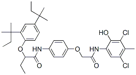 CAS#: 94109-73-6, 2-[2,4-Bis(Tert-Pentyl)Phenoxy]-N-[4-[2-[(3,5-Dichloro-2-Hydroxy-P-Tolyl)Amino]-2-Oxoethoxy]Phenyl]Butyramide