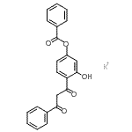 CAS#: 94110-06-2, 1-[4-(benzoyloxy)-2-hydroxyphenyl]-3-phenyl-1,3-Propanedione potassium salt (1:1)