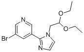 CAS#: 941294-55-9, 3-Bromo-5-[1-(2,2-Diethoxyethyl)-1H-Imidazol-2-Yl]-Pyridine