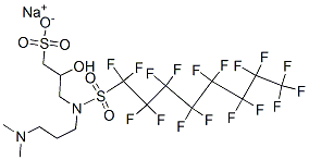 CAS#: 94133-90-1, Sodium 3-[[3-(Dimethylamino)Propyl][(Heptadecafluorooctyl)Sulphonyl]Amino]-2-Hydroxypropanesulphonate