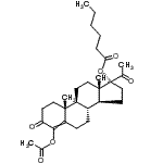 CAS#: 94135-06-5, 4-Acetoxy-3,20-dioxopregn-4-en-17-yl hexanoate