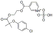 CAS 登录号：94135-26-9， 3-[2-[2-(4-氯苯氧基)-2-甲基丙酰氧基]乙氧基羰基]吡啶鎓硫酸氢盐