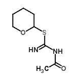 CAS#: 94159-71-4, Tetrahydro-2H-pyran-2-yl N-acetylcarbamimidothioate