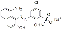 CAS 登录号：94159-95-2， 3-[(8-氨基-2-羟基-1-萘基)偶氮]-5-氯-2-羟基苯磺酸钠