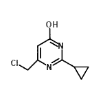 CAS 登录号：94171-07-0， 6-(氯甲基)-2-环丙基-4-嘧啶醇