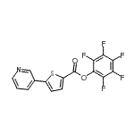 CAS#: 941716-94-5, Pentafluorophenyl 5-(3-pyridinyl)-2-thiophenecarboxylate