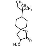 CAS 登录号：94200-91-6， 8-(1,1-二甲基丙基)-2-甲基-4-氧杂螺[4.5]癸烷-3-酮