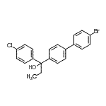 CAS#: 94213-46-4, 1-[4-(4-bromophenyl)phenyl]-1-(4-chlorophenyl)propan-1-ol