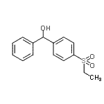 CAS 登录号：94231-70-6， (4-乙基磺酰基苯基)-苯基-甲醇