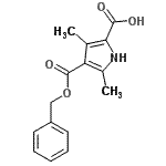 CAS#: 94252-30-9, 4-[(Benzyloxy)carbonyl]-3,5-dimethyl-1H-pyrrole-2-carboxylic acid