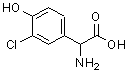 CAS 登录号：943-31-7， 氨基(3-氯-4-羟基苯基)乙酸