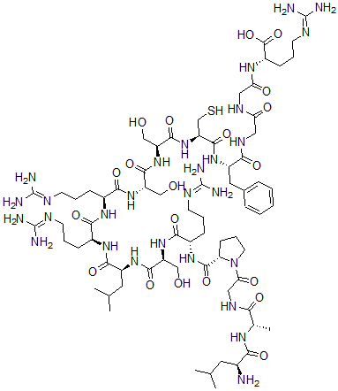 CAS 登录号：94345-34-3， 房肽素 (1-16)