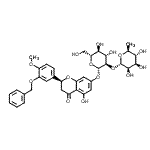 CAS#: 94349-33-4, (2S)-2-(3-benzyloxy-4-methoxy-phenyl)-7-[(2S,3R,4S,5S,6R)-4,5-dihydroxy-6-(hydroxymethyl)-3-[(2S,3R,4R,5R,6S)-3,4,5-trihydroxy-6-methyl-tetrahydropyran-2-yl]oxy-tetrahydropyran-2-yl]oxy-5-hydroxy-chroman-4-one