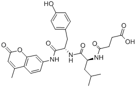 CAS 登录号：94367-20-1， N-(3-羧基-1-氧代丙基)-L-亮氨酰-N-(4-甲基-2-氧代-2H-1-苯并吡喃-7-基)-L-酪氨酰胺