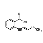CAS 登录号：94427-86-8， 2-{[(E)-2-甲氧基乙烯基]氨基}苯甲酸