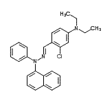 CAS#: 94442-05-4, 3-Chloro-N,N-diethyl-4-{(E)-[1-naphthyl(phenyl)hydrazono]methyl}aniline