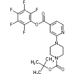 CAS 登录号：944450-81-1， 2-甲基-2-丙基4-{4-[(五氟苯氧基)羰基]-2-吡啶基}-1-哌嗪羧酸酯
