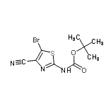 CAS#: 944804-80-2, 2-Methyl-2-propanyl (5-bromo-4-cyano-1,3-thiazol-2-yl)carbamate