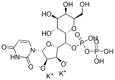 CAS 登录号：94481-69-3， 尿苷 5'-(三氢二磷酸酯) P'-alpha-D-吡喃半乳糖基酯二钾盐