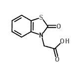 CAS#: 945-03-9, (2-Oxo-1,3-benzothiazol-3(2H)-yl)acetic acid