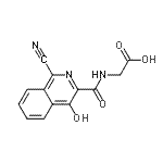 CAS#: 945739-63-9, N-[(1-Cyano-4-hydroxy-3-isoquinolinyl)carbonyl]glycine