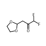 CAS#: 946078-98-4, 3-(1,3-Dioxolan-2-yl)-1,1-difluoroacetone