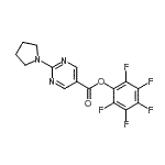 CAS 登录号：946409-38-7， 五氟苯基2-(1-吡咯烷基)-5-嘧啶羧酸酯