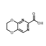 CAS#: 946505-97-1, 6,7-Dihydro[1,4]dioxino[2,3-d]pyrimidine-2-carboxylic acid