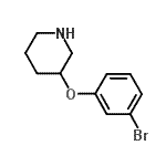 CAS#: 946681-09-0, 3-(3-Bromophenoxy)piperidine