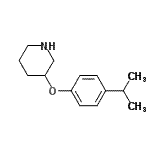 CAS 登录号：946726-03-0， 3-(4-异丙基苯氧基)哌啶